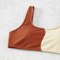 Ženske kupaćih kostimi visokog struka kablova za kamen podstavljeno visoki rez Tankini set kupaći kostim