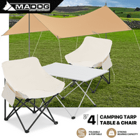 Set kampiranja TENT TARP + stolice + stol, vodootporni šatori Sklonište sa sklopivim kampovima i prevrtanjem