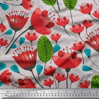 Soimoi pamučna voil tkanina odlazi i cvjetna umjetnička ispis tkanina od dvorišta široka