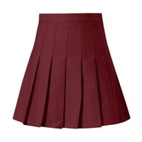 Wozhidase suknje za ženske haljine visoki struk naglih mini suknja s tankim strukom casual suknja za