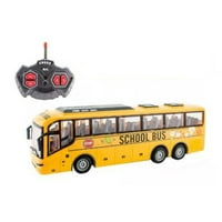 Racing Autobus sa automobilom 27MHz Svjetla Simulacija školske školske autobuse Autobus Model igrača