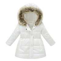 Dječje djece Dječje djevojke Zimska gusta topla kapuljača vjetrovita kaput odjeća za odjeću za zimsku kaput za 2 godine