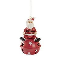 Prinxy Božićni ukrasi, Santa Claus Snowman Bell Privjesak Iron Bell Dekoracija Božićna stabla Privjesak