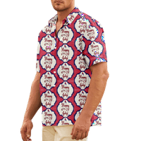 4. jula muška havajska majica USA Nacionalna zastava Grafička majica ovratnik 3D Print Plus Party Dnevno