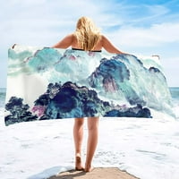 Pejzažno slikarstvo Šareno veliko ručnik za kupanje teretana joga perilica za pranje putničkih ručnika za plažu Mekane debele ručnike za kupanje brzo suh