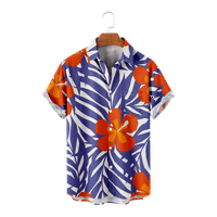Cvjetni uzorak Havajska majica Modni muški kratki rukav ulični odjeci Dječji devojčice Štampani patchwork