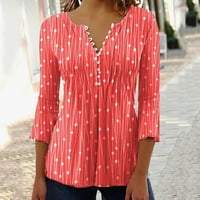 Košulje za žene Grafički jesenski bljeskalica s dugim rukavima bluza Vruća majica majica tee ženske