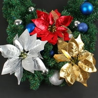 DTIDTPE Božićne ukrase, kućni dekor Božićni umjetni cvijet Božićno stablo ukrasi Naslovnica Party Garland