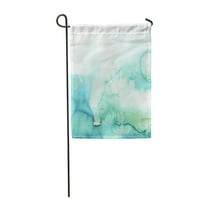 Teal akvarel akvarel tirkizne mint ombre ručna plava gradijentna okuga za zastavu Dekorativna zastava kuće baner