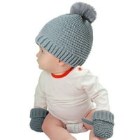 Dječji zimski topli palijski šešir i rukavice za djecu i djevojčice pletene rukavice