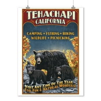 Tehachapi, Kalifornija, Crni medvjedi, vintage znak