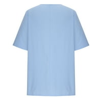 GAECUW posteljine za žene ljetne vrhove Bluze s kratkim rukavima The Regularne fit pulover majice Mašine