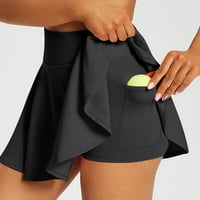 Koaiezne ženske visokog struka tenisa za tenis naglih golf Skorts suknje za žene sa džepom za šorc