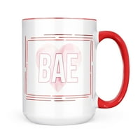 Neonblond Bae Valentinovo Light Pink Geometrijski poklon za srce za ljubitelje čaja za kafu