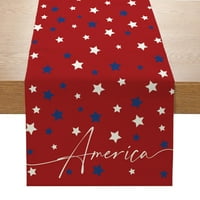 Cleance New Day zastava dana nezavisnosti, američki festivalski posteljina tiskana stolna dekorativna