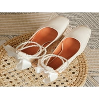 Colisha Dame Sandale sandale gležnjače Mary Jane Square TOE Vjenčanje cipele Party Comfort pumpe za