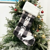 Božićna čarapa Pleća plišana slatka velika veličina Viseće poklon torbe Božićni čaraški festival Prop