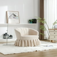 Posteljina tkanina za okretna stolica za okretni stolica sa plisiranom suknjom za dnevni boravak spavaće