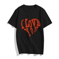Srčana majica za žene, glavna grafička majica srca, slatka grafika za valentinovo