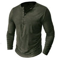 KPOPLK MAN V izrez Majice Lagane majice Pamuk pulover Ležerne prilike s dugim rukavima, Slim Fit AG,
