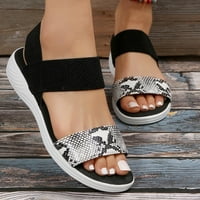 Ženske sandale AOUJEA Odmor u štednji Ljetne dame cipele ravne potpetice otvorene nožne sanduke casual ženske sandale bijele 4. na svečanosti