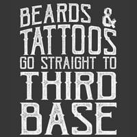 Muške brade i tetovaže idu ravno na treću baznu majicu