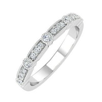 Carat Diamond vjenčani prsten u 10k bijelo zlato