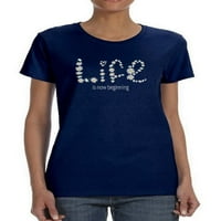 Život počinje majicama majica - Mimage by Shutterstock, ženska XX-velika