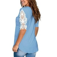 Ženska majica Trendy CACH kratki rukav V-izrez Majica Labavi ljetni tee vrhovi ženske majice
