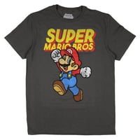 Super Mario Bros Muški marionski majica s raščlanim u nevolji