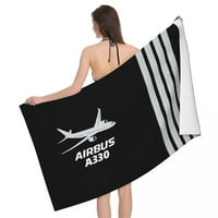 Pilot kapetane Stripes meko posteljina na plaži za kupanje ručnik za kupanje Brzi sušenje zrakoplovne