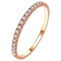 Yubnlvae Prstenovi Pribor Rhinestone prstenje Veličina poklona vjenčani prstenovi za žene prsten nakit