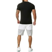Muški uzorak u obliku boje za ispis i kratke hlače Set Summer Casual Sports Tops TrackSit Work Work