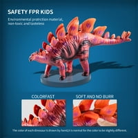 Igračke dinosaura za djecu 3-12, realistično izgledaju igračke za igračke dinosaura velike meke dinosaurske igračke za ljubitelje dinosaura, dječake dječje djece rođendanski pokloni
