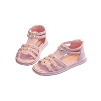 Sanviglor Children Princess Cipele gležnjače za gladijatorske sandale na plaži ravna sandala školu zabojnu
