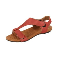 Pafei Tyugd ravne sandale za ženske kožne sandale ljetni gladijator boemske jednostavne klasične haljine