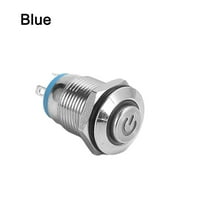 Metalni gumb Gumb Switch tipka za napajanje Vodootporna ravna LED svjetlo 12V-24V