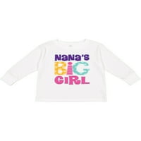 Inktastična Nana velika djevojka poklon toddler majica dugih rukava s dugim rukavima