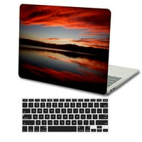 Kaishek plastična zaštitna futrola tvrdi poklopac kompatibilan sa. Rel. MacBook Air Touch ID + crni