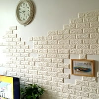 Zidne ploče od pjene, 3D zidne ploče za dekor unutarnjeg zida, bijeli zidni kockice PVC panel, 3D zidne