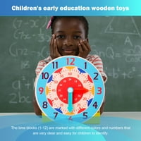 Dijamantni djeca Montessori Drveni sat igračaka na sat drugog sata