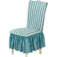Jastuk Bubble Pleaid Stretch Trgovično stolica navlake s klipovima debljine sa suklom poklopca stolice