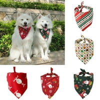 Yoone Božić za kućne ljubimce Puppy Santa Elk Snowflake Bandana Bibs Ručnik šal ogrlica