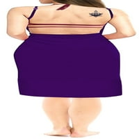 Zaljev za žene Spaghetti kaiševi poklopac uz plažu haljina bez kotlaca s violet_a308