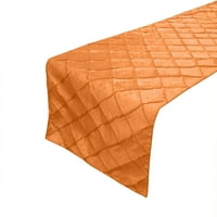 Pintuck taffeta stolna trkač narančasta