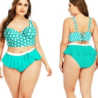 FESFESFES kupaći kostim za žene Women Plus size Dot Print casual kupaći kostimi Bikini kupaći kostimi