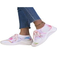 Daeful dame čarape za čarape pletene gornje stane čipke čipke za hodanje cipele jogging kravata udoban