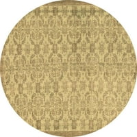 Ahgly Company Zatvorena okrugla Perzijski smeđi boemski prostirke, 3 'okrugla