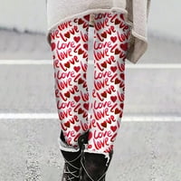 Ženske ultra meke četkane valentinenske gamaše visokog struka rastezljivo udobne mršave hlače za žene