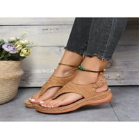 Daeful sandale Ženske flip flip flip udobne lukove potporne sandale Theng T-remen Ležerne ljetne široke širine Sandale veličine 9